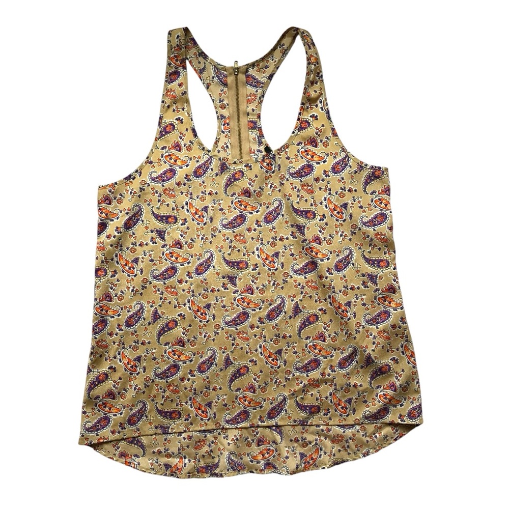 Forever 21 Racerback Paisley Print Tank Top MEDIUM